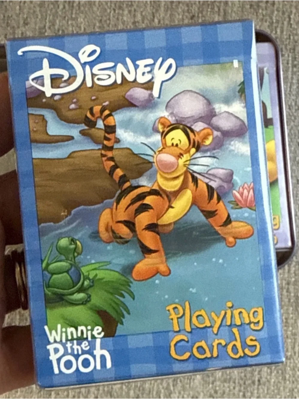 Disney Winnie the Pooh Collectible 3D Tin W 2 Decks /Sets Playing Cards Complete